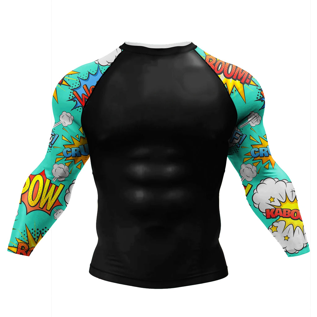 Hot Popular Wholesale Rashguard MMA Taekwondo Boxing Wrestling Shirt Sportsuits Fitness Training Shorts BJJ 4-Piece Set