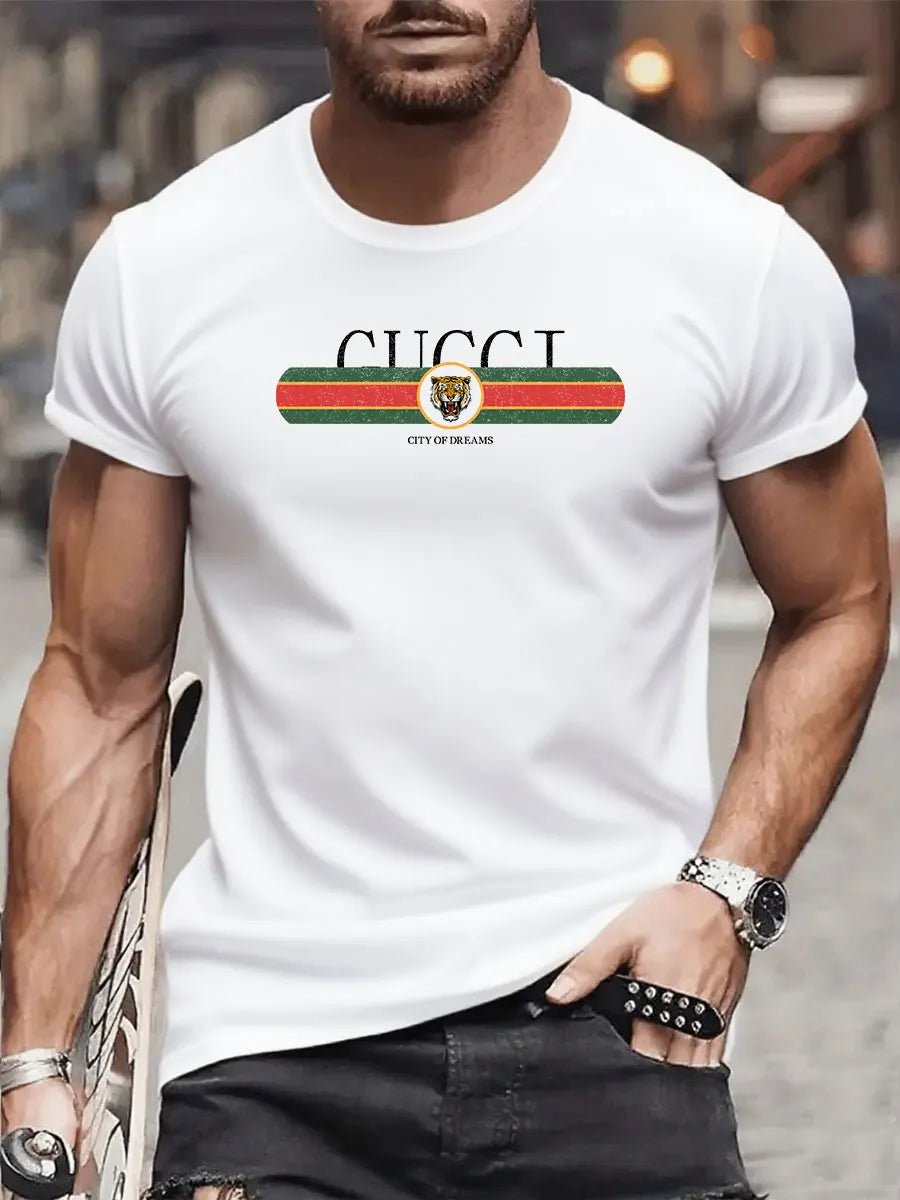 New trendy and luxurious brand summer T-shirt suitable for daily commuting and exercise Men's and women's versions are available
