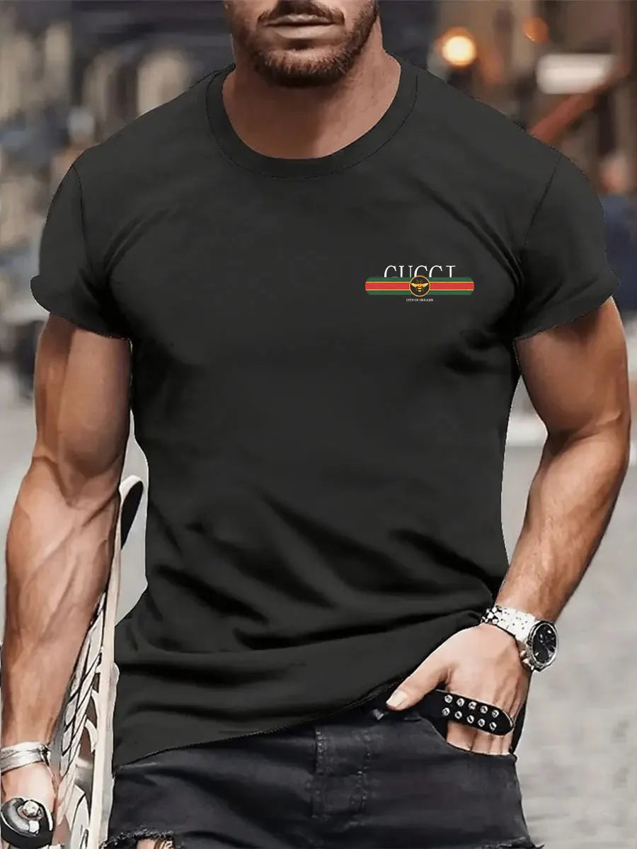 New trendy and luxurious brand summer T-shirt suitable for daily commuting and exercise Men's and women's versions are available