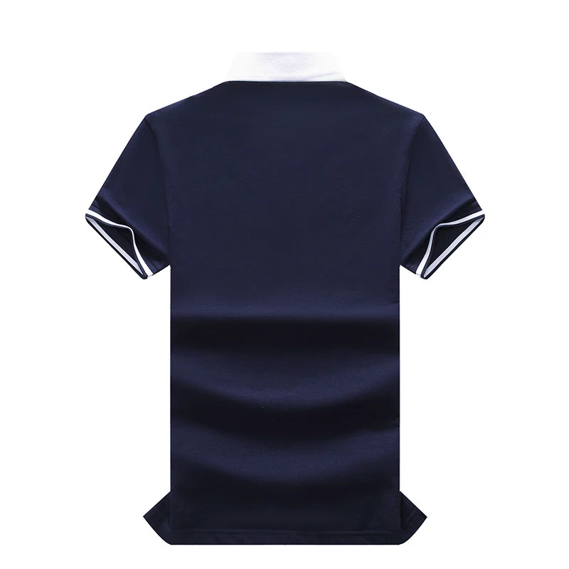 Men's polo shirt Wolf Totem cotton embroidery stitching color classic fashion original design pure cotton high quality