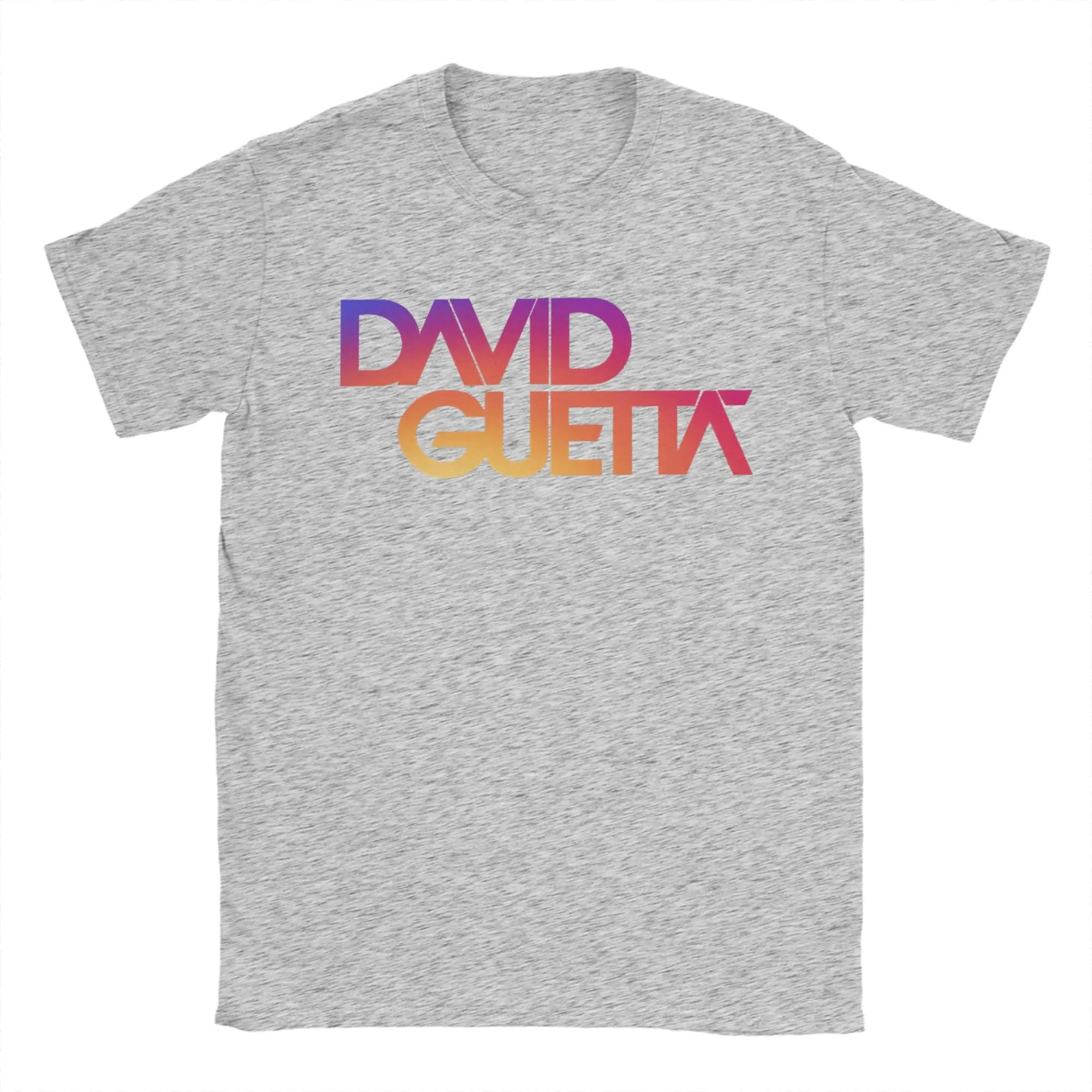 David Guetta Sunset Logo T Shirt Men's  Cotton Cool T-Shirts Round Neck  Tee Shirt Short Sleeve Tops Plus Size