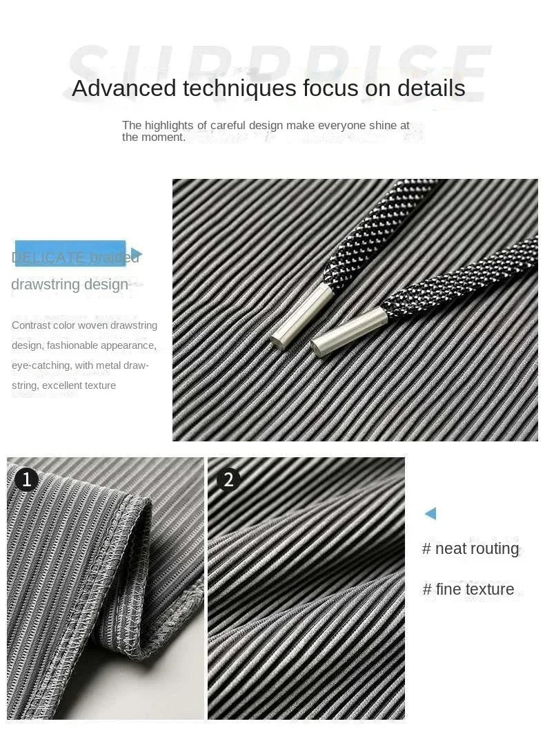 2026 Summer Ice Silk Ultra-thin Pants Men's Loose Straight Section Drape Ice Silk Pants Wide Leg Sports Casual Pants Fits