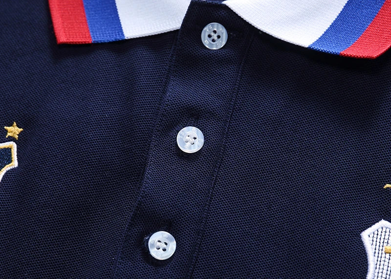 Men's polo shirt New Zealand Pacific Ocean cotton embroidery stitching color classic fashion original design pure cotton quality