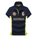 Men's polo shirt Australia Royal Short sleeve casual sports party cotton embroidered luxury contrast color original design