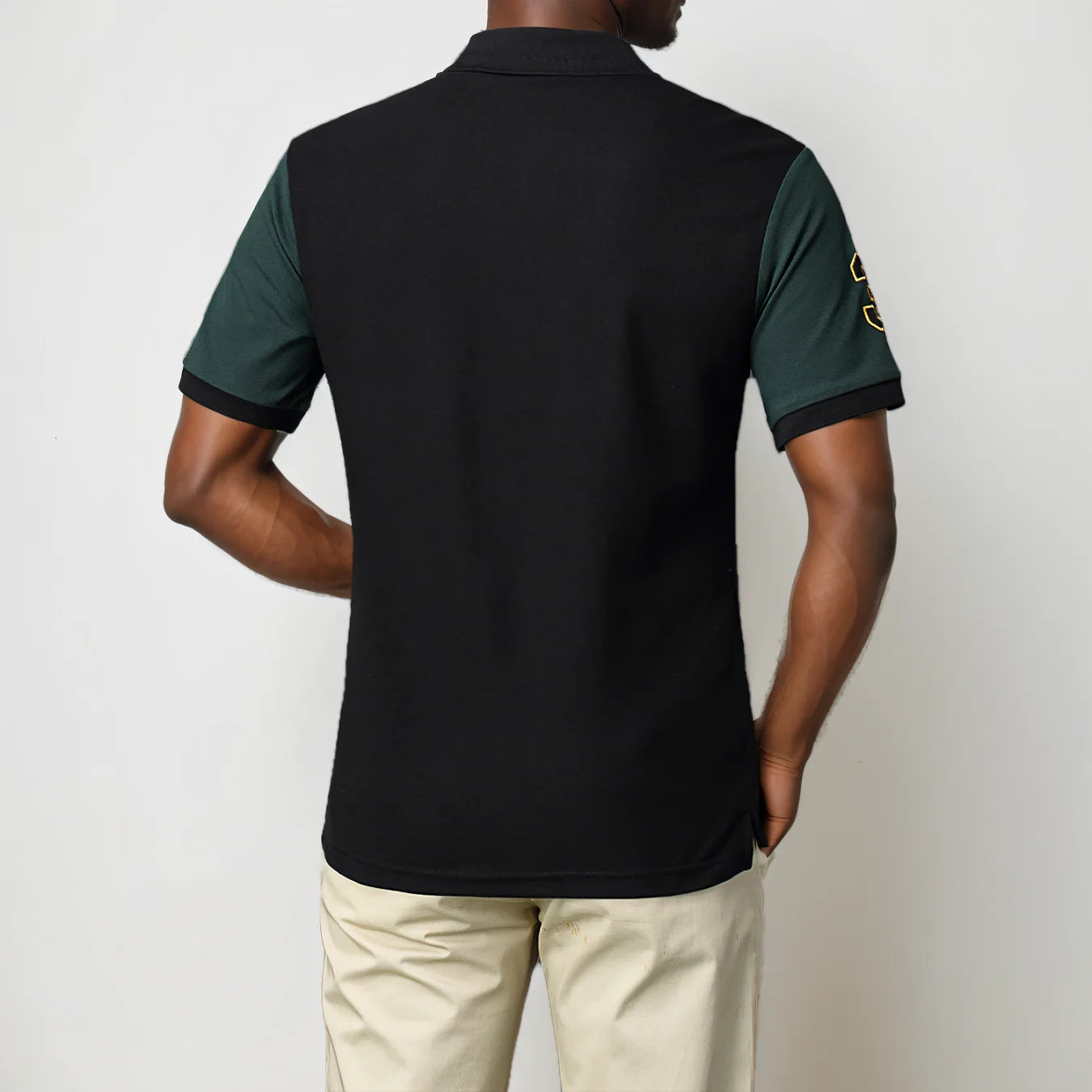 Men's polo shirt MIRACLE embroidery stitching color contrast classic fashion original design polo collar pure cotton breathable