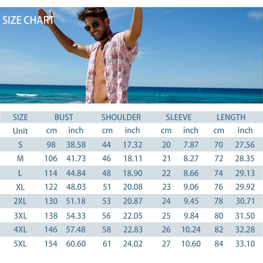 Summer Exquisite Men's Shirt Set Coconut Print Short Sleeve Top Leopard Print Shorts 2 Piece Hawaii Beach Men's Fashion Clothing