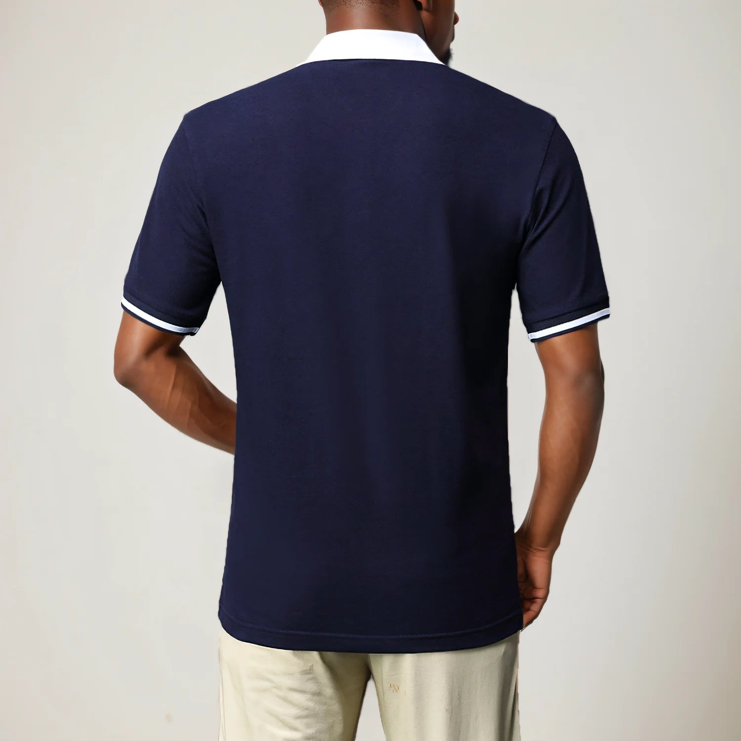 Men's polo shirt Wolf Totem cotton embroidery stitching color classic fashion original design pure cotton high quality