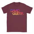 David Guetta Sunset Logo T Shirt Men's  Cotton Cool T-Shirts Round Neck  Tee Shirt Short Sleeve Tops Plus Size