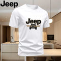 Jeep Men's T-Shirt 4x4 Off-Road Car Graphic Tee Summer Casual Short Sleeve O-Neck Breathable Tops Plus Size