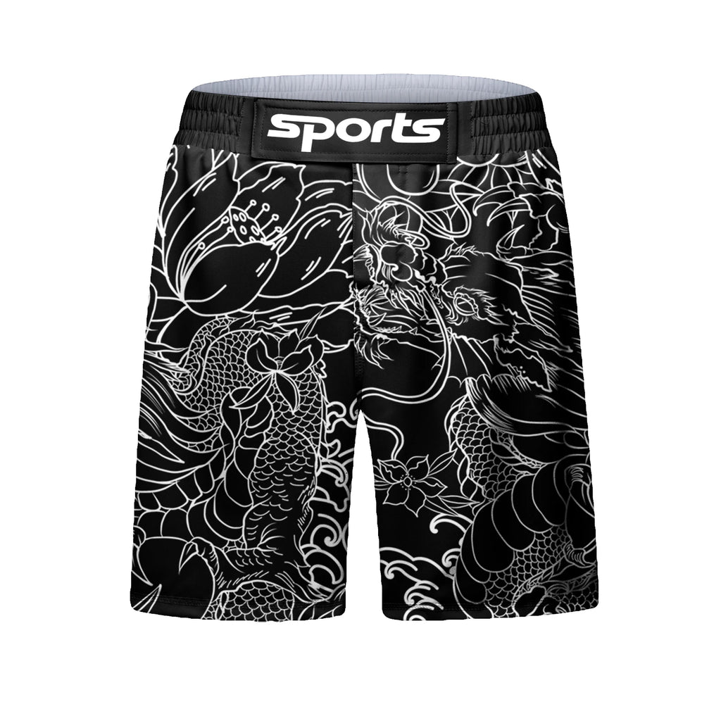 Hot Popular Wholesale Rashguard MMA Taekwondo Boxing Wrestling Shirt Sportsuits Fitness Training Shorts BJJ 4-Piece Set