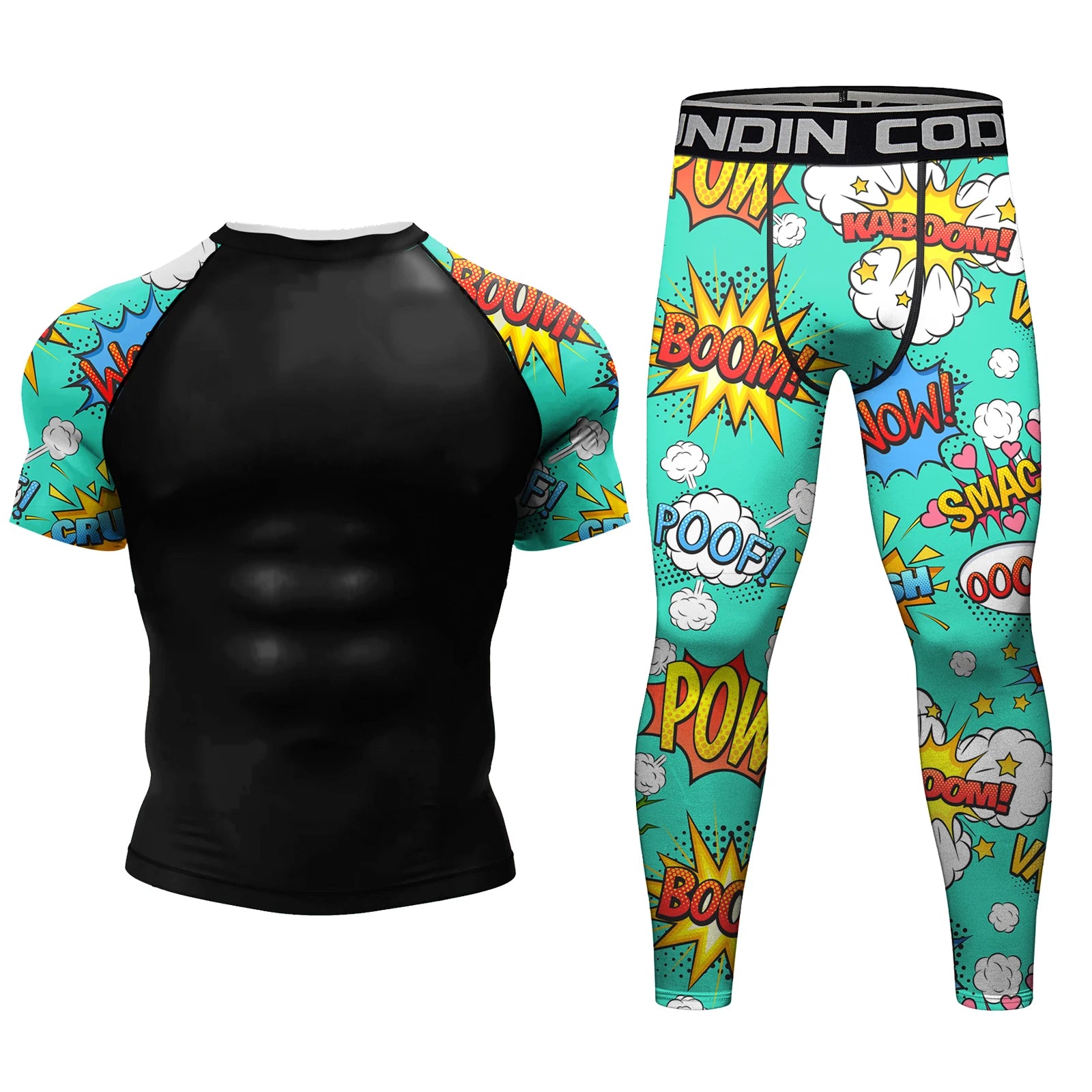 Hot Popular Wholesale Rashguard MMA Taekwondo Boxing Wrestling Shirt Sportsuits Fitness Training Shorts BJJ 4-Piece Set