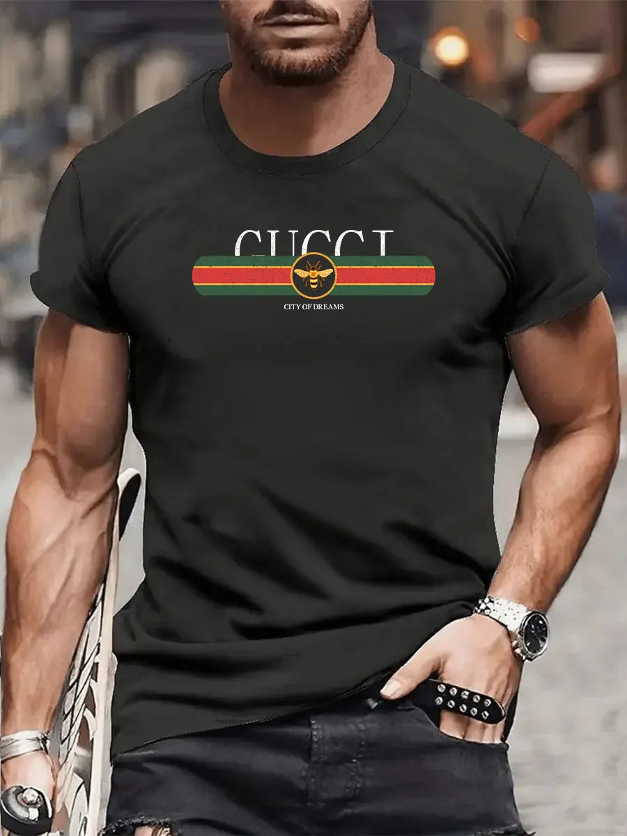 New trendy and luxurious brand summer T-shirt suitable for daily commuting and exercise Men's and women's versions are available