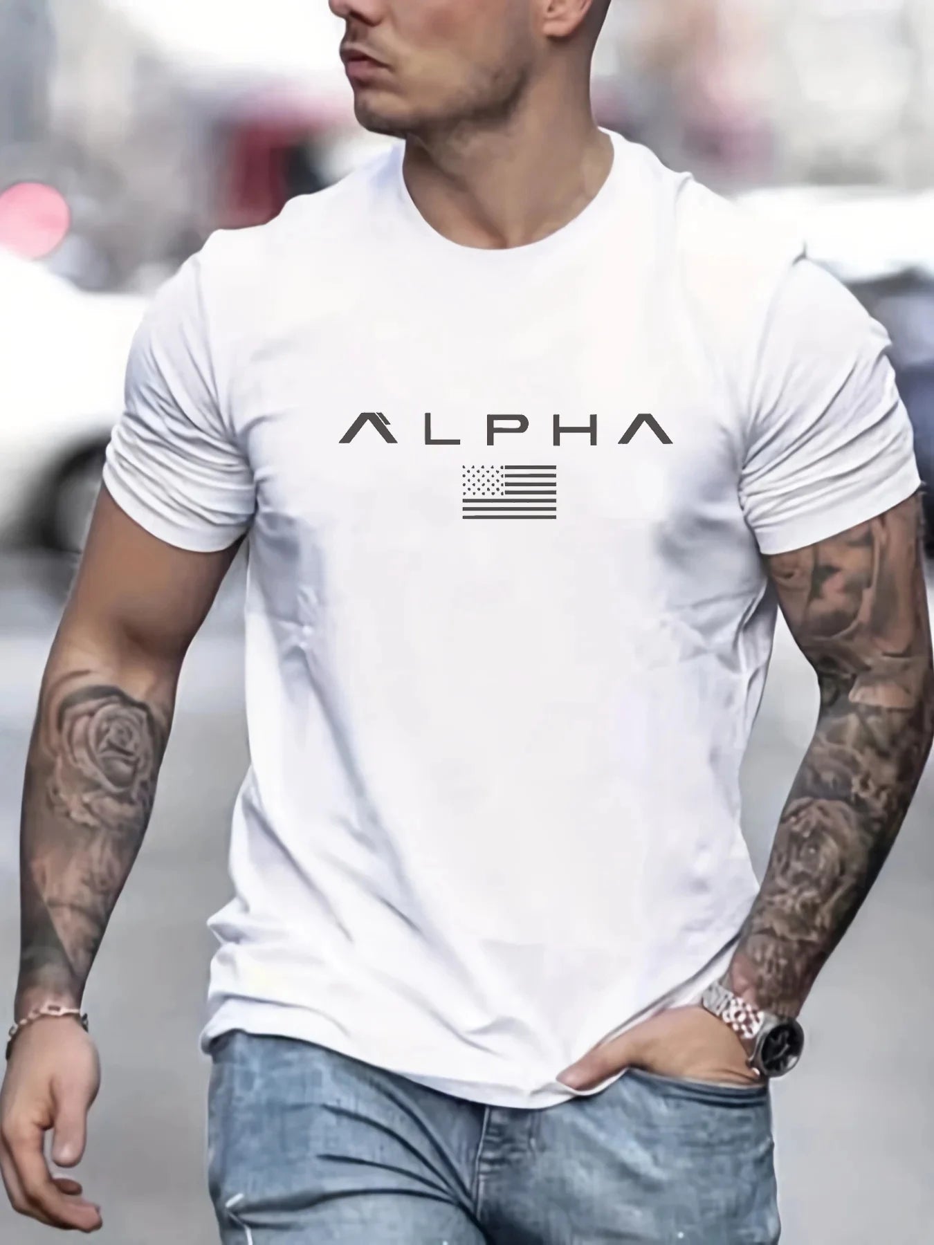 Outdoor Fitness Sports Men's T Shirt Casual O-neck Loose Short Sleeve Tops Fashion Gym T-shirt Man Summer Quick Dry Running Tees