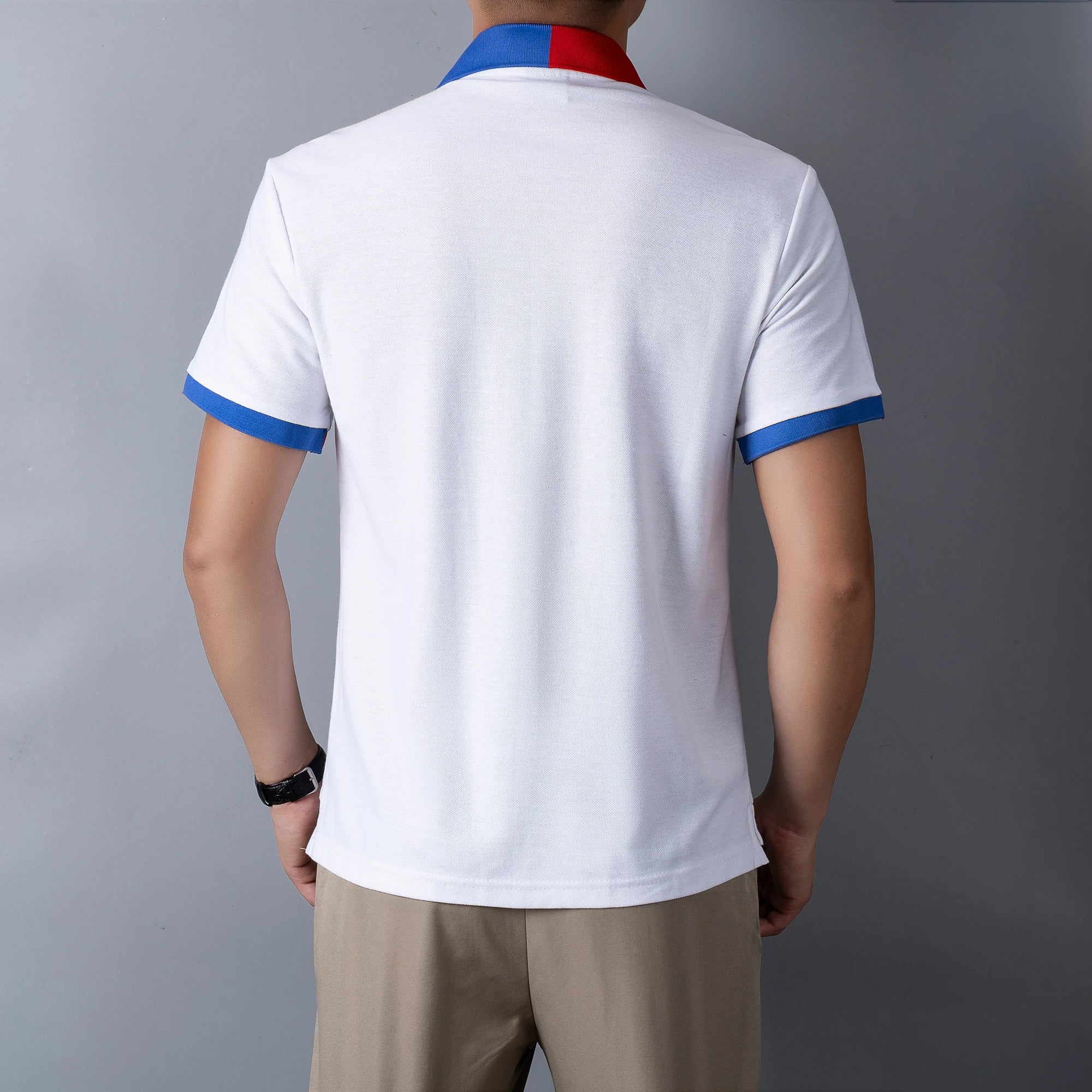 Men's High-Quality Cotton Polo Shirt Barcelona Football Fans Embroidered "Barca" Symbol Quality New Year's Gift for Men