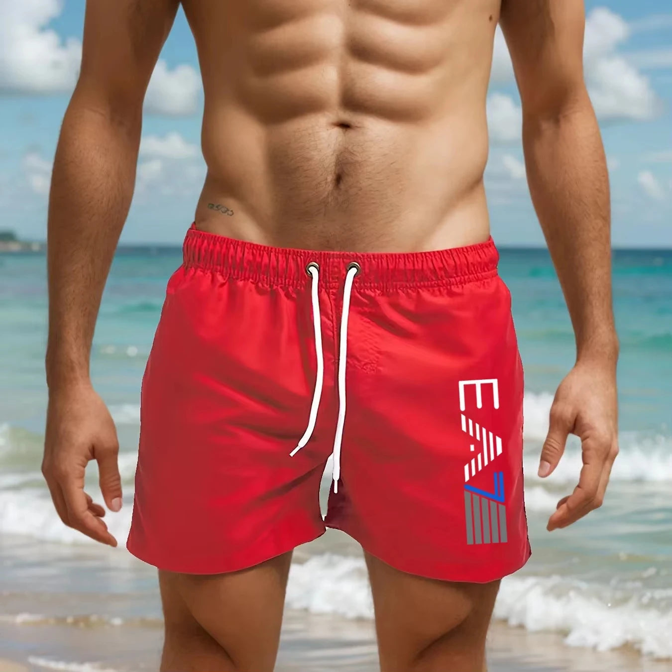 2026Men's Summer Casual Beach Shorts Lightweight Breathable Surf Swimming and Beach Vacation Beach Shorts Swim Shorts