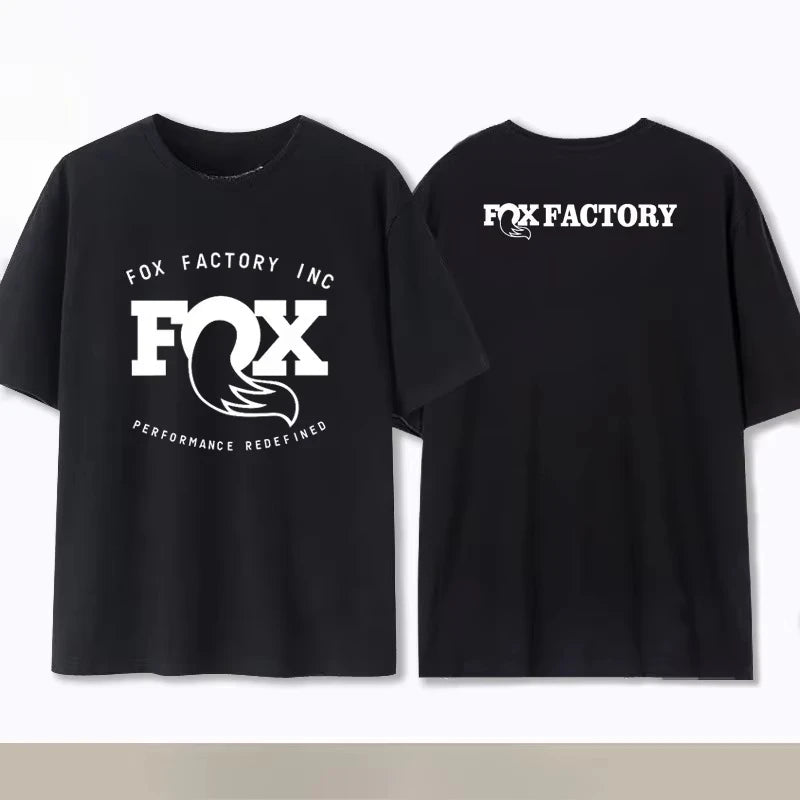 Summer Fox Racing Cross-country Mountain Bike Commemorative T-shirt High Quality Fashion Men Women Short Sleeve Round Neck Top