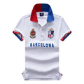 Men's High-Quality Cotton Polo Shirt Barcelona Football Fans Embroidered "Barca" Symbol Quality New Year's Gift for Men