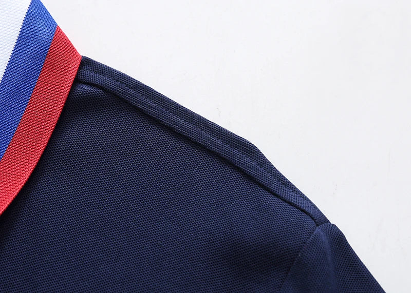 Men's polo shirt New Zealand Pacific Ocean cotton embroidery stitching color classic fashion original design pure cotton quality