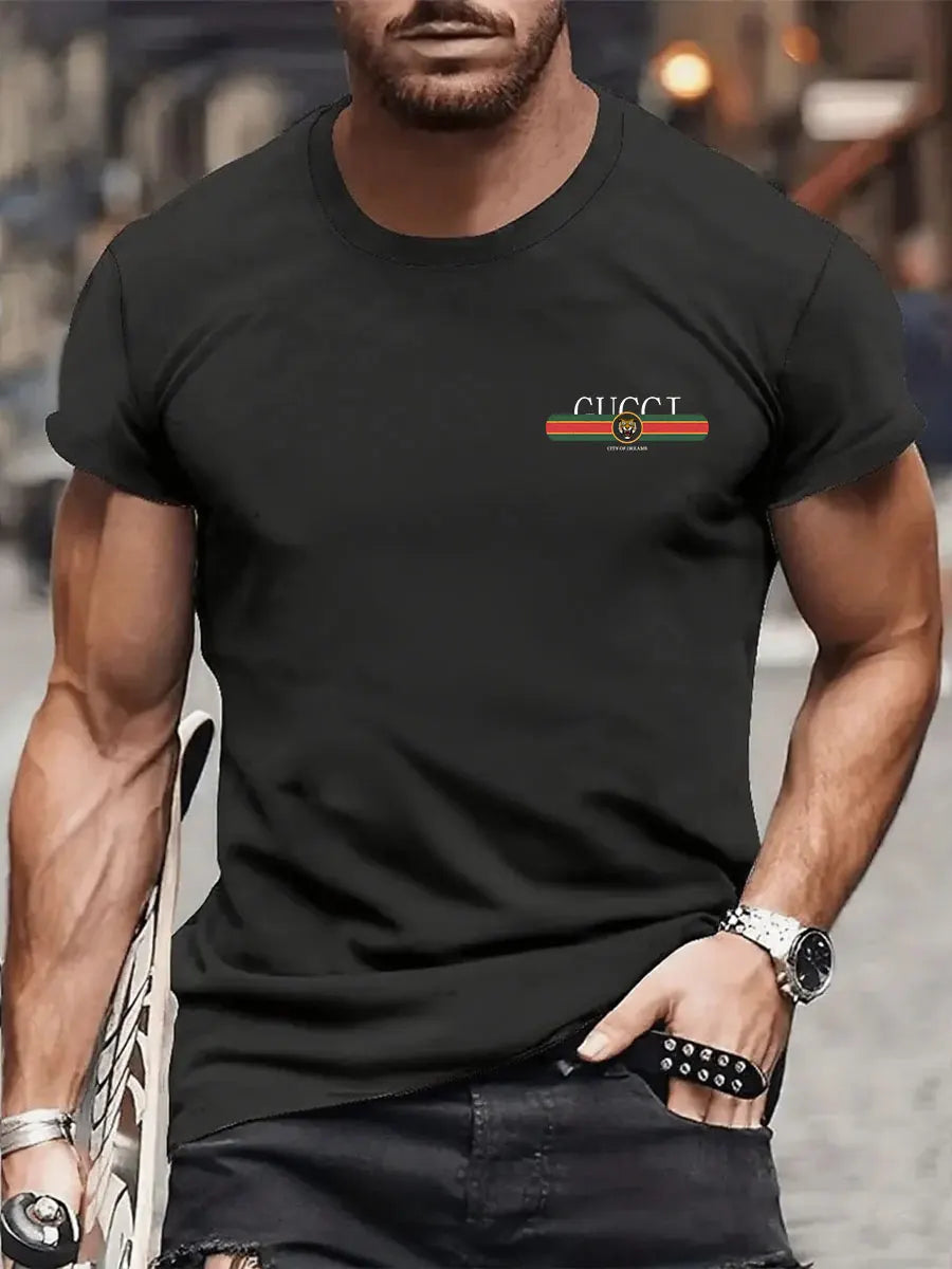 New trendy and luxurious brand summer T-shirt suitable for daily commuting and exercise Men's and women's versions are available