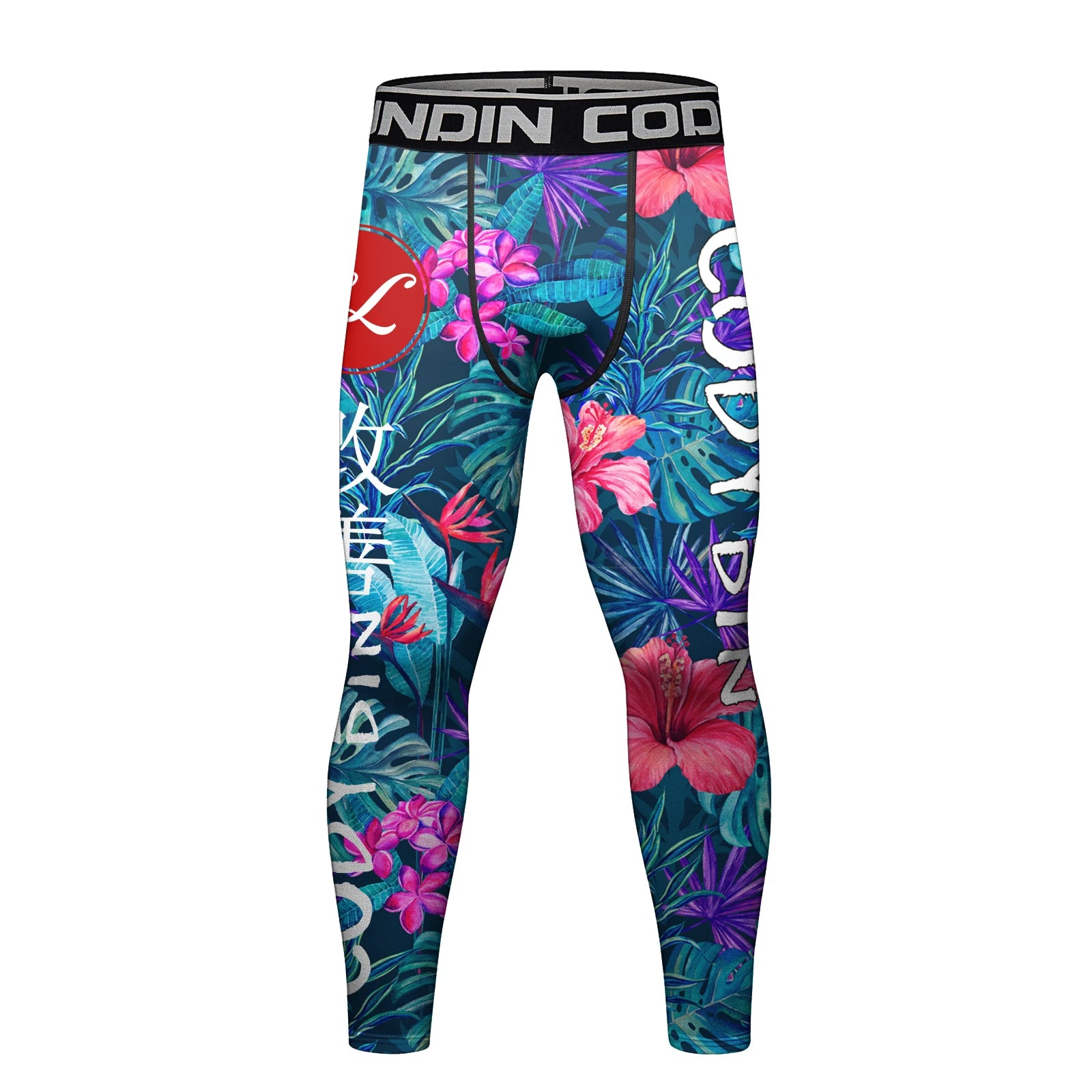 Cody Lundin Hot Flower Printed Fitness T-Shirt and Pants for Men MMA Rashguard Jiu JitsuShorts Gym BJJ Boxing Running Sportsuits