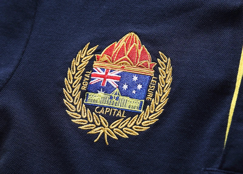 Men's polo shirt Australia Royal Short sleeve casual sports party cotton embroidered luxury contrast color original design